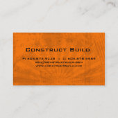 232建設業カードグランジなオレンジ 名刺 (裏面)