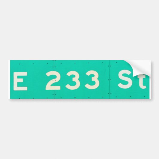 233rd St.のバンパーステッカー バンパーステッカー (正面)