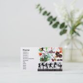 23425，名前，住所1，住所2,連絡 1, C... 名刺 (スタンド正面)