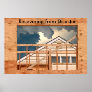 236再建する1つの嵐の建築Recoveri… ポスター