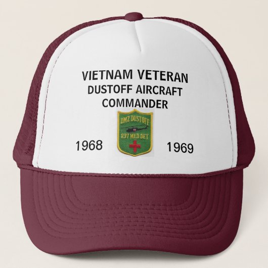 237th MESH HAT DUSTOFFの航空機の司令官 キャップ (正面)