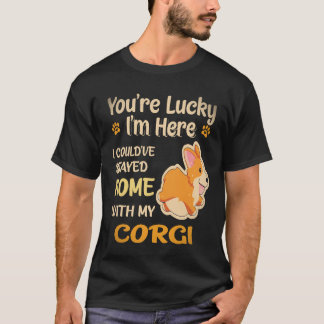23 あなたはラッキーコーギー Tシャツ