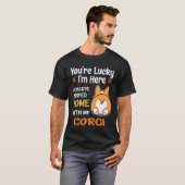23 コーギーと家にいたかった Tシャツ (正面フル)