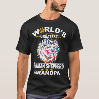 23 世界で一番すごい ジャーマンシェパード おじいちゃん ドイツ人 Tシャツ