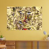 23_006、スプラッタ絵を描アート キャンバスプリント (インサイチュ (リビング))