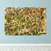 23_008、スプラッタ絵を描アート キャンバスプリント (インサイチュ (ウッドフロア))