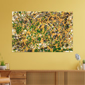 23_008、スプラッタ絵を描アート キャンバスプリント (インサイチュ (リビング))