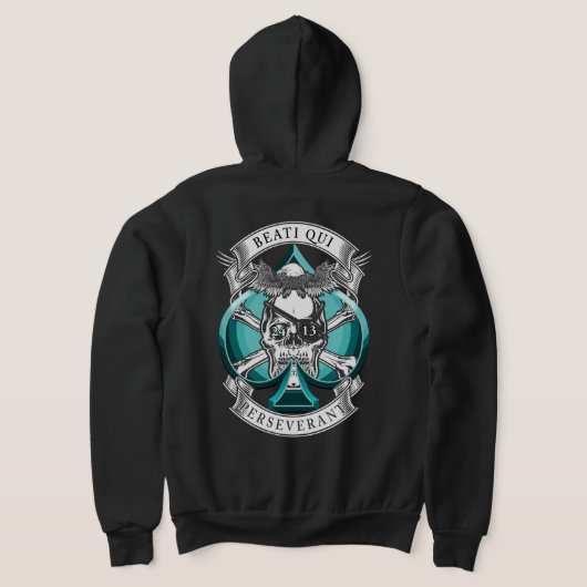 23:14 スペードTシャツ パーカ (レイダウン裏面)