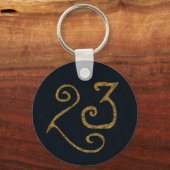 23 4枚のクローバー キーホルダー (正面)