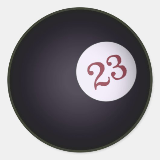 23 4枚のクローバー ラウンドシール (正面)