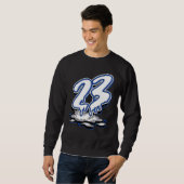 23 Drip Retro Stealth 5s Matching スウェットシャツ (正面フル)