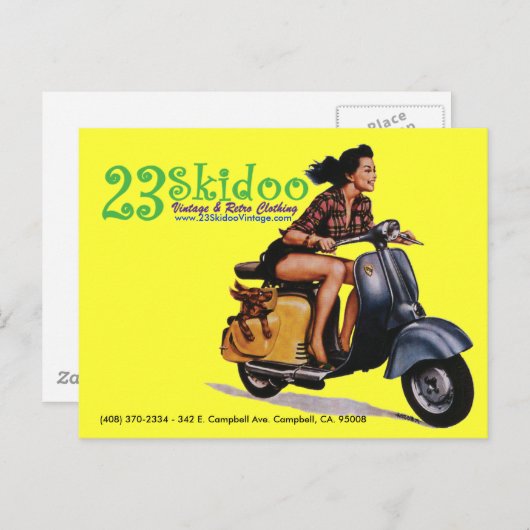 23 Skiはがき ポストカード (正面/裏面)