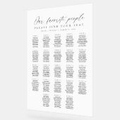 23 Tables Favorite People Acrylic Seating Chart アクリルサイン (傾斜)