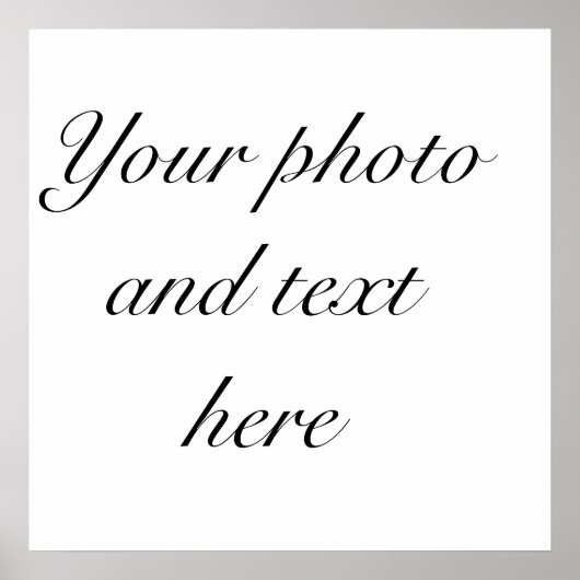 23"x23"ポスタパーソナライズされたー ポスター (正面)