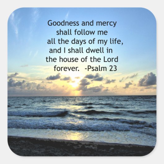 23RD詩篇サンライズフォトデザイン スクエアシール (正面)