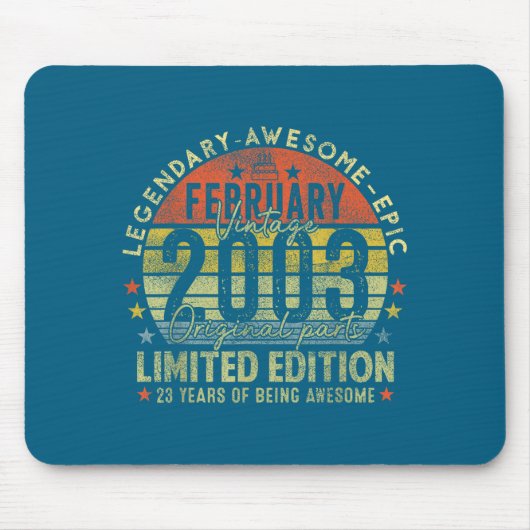 23rd Birthday Legends February 1996 Design マウスパッド (正面)