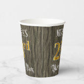 23rd Birthday Party — フェイク金ゴールド&ウッドフェイク・ルックス 紙コップ (右)