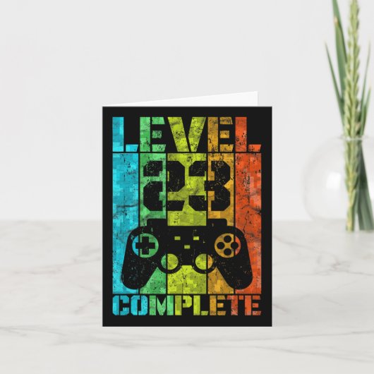 23th Birthday Male Gamer Full Level 23  カード (正面)