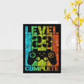 23th Birthday Male Gamer Full Level 23  カード (黄色い花)