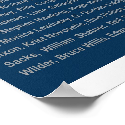 23x35 Print - Atheist Apparel Roll - Blue ポスター (角)