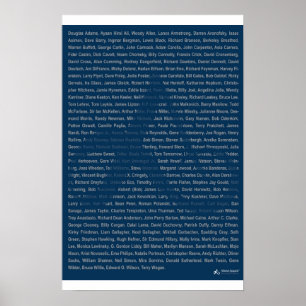 23x35 Print - Atheist Apparel Roll - Blue ポスター