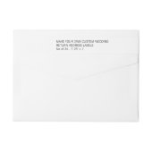 24のカスタム差出人住所のスクリプ結婚ト ラップアラウンドラベル (裏面)