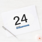 24インチステッカー 楕円形シール (封筒)