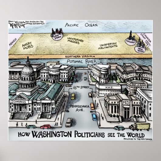 24インチx 20インチ、ポスター – ワシントンD.C. ポスター (正面)