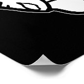 24インチx 24インチ、バリューポスター紙(マット)ブラック ポスター (角)