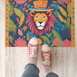 24インチx 36インチウェルカムマット/ドアマットバタフお洒落ロー ドアマット