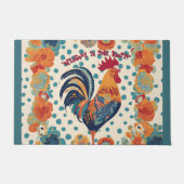 24インチx 36インチカスタマイズ可能なウェルカムドアマットロスター ドアマット (正面)