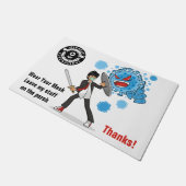 24インチx 36インチドアマット ドアマット (アングル)