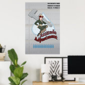 24インチx 36インチ姿勢調整ノーズアートポスター ポスター (ホームオフィス)