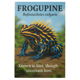 24インチx 36インチSurreal Frog-Porcupine Hybrid メタルプリント