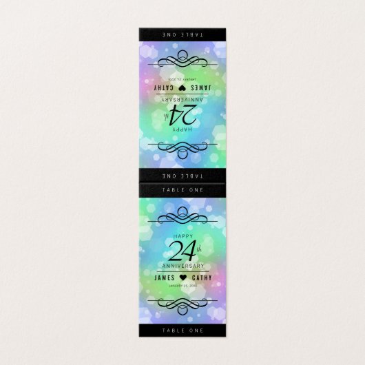 24エレガントth Opalの結婚記念日お祝い (外部フラット)