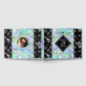 24エレガントth Opalの結婚記念日お祝い ゲストブック (全面)