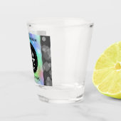 24エレガントth Opalの結婚記念日お祝い ショットグラス (右)