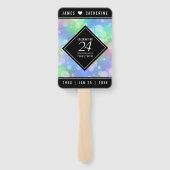 24エレガントth Opalの結婚記念日お祝い ハンドファン (裏面)