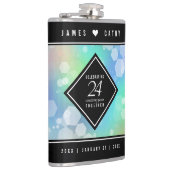 24エレガントth Opalの結婚記念日お祝い フラスク (右)