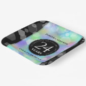 24エレガントth Opalの結婚記念日お祝い ペーパープレート (傾斜あり)