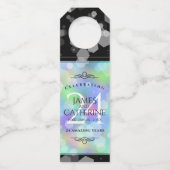 24エレガントth Opalの結婚記念日お祝い ボトルネックタグ (裏面)