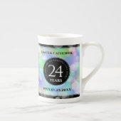 24エレガントth Opalの結婚記念日お祝い ボーンチャイナマグカップ