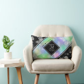 24エレガントth Opalの結婚記念日お祝い ランバークッション (椅子)