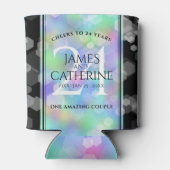 24エレガントth Opalの結婚記念日お祝い 缶クーラー (裏面)