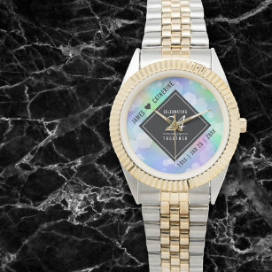 24エレガントth Opalの結婚記念日お祝い 腕時計