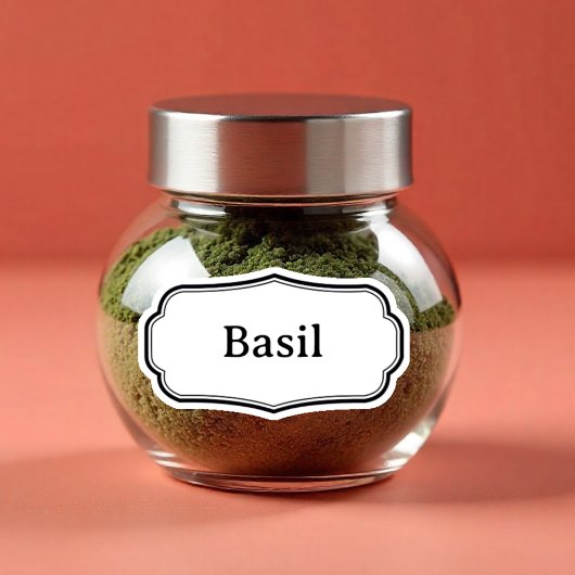 24キッチンハーブとスパイスのラベルモダンシール シール