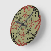 24ゲッコス ラウンド壁時計 (傾斜)