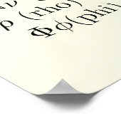 24シンボル | 古代ギリシャ文字（横書き） ポスター (角)