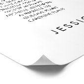 24テーブルモダン席の座席表を見つける ポスター (角)