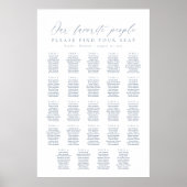 24テーブル私たちお気に入りのの人の座席表 ポスター (正面)